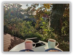 Mal einen Tee auf der Terrasse